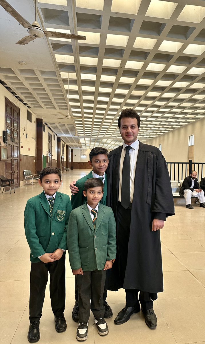 NoumanMuhib's tweet photo. Represented my baby clients today, to get them back into school. https://t.co/5kwVRPpsxF