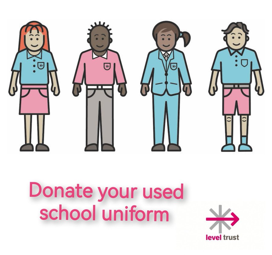 A reminder, we are in urgent need of donations to our Uniform Exchange. We will gratefully recieve 👇 -Branded uniform -Grey & black trousers (girls and boys) -White polo shirts -White shirts (girls) -PE kits Drop off your donations to us in @TheMallLuton