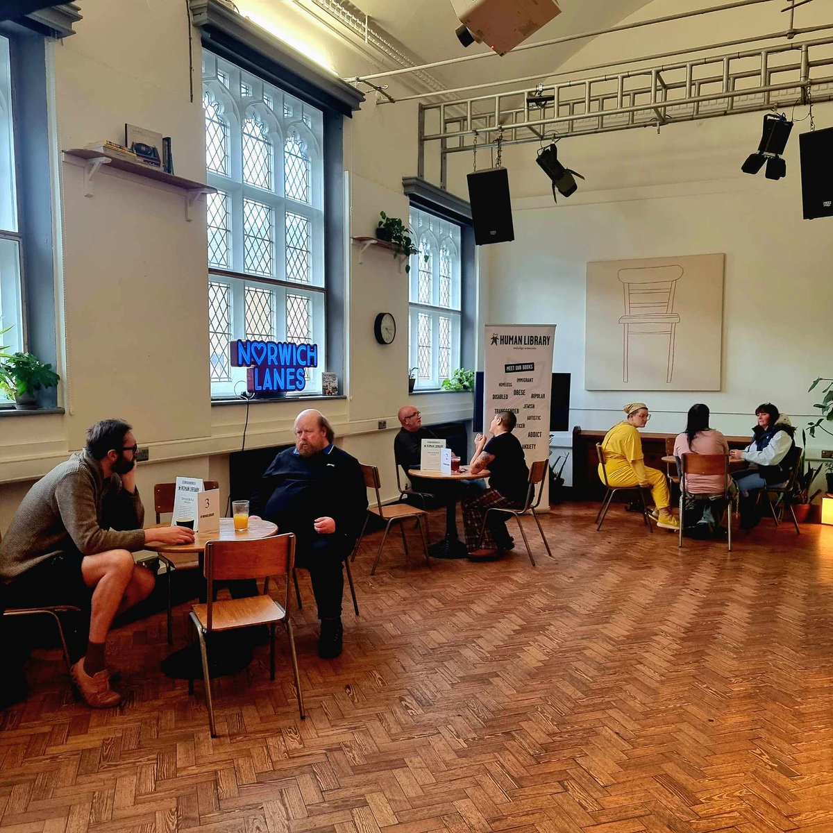 Thank you to our amazing books and readers for joining the Human Library Book Cafe hosted in partnership with @NorwichArtCentr yesterday. #UnjudgeSomeone #HumanLibrary #NorwichArtsCentre #BookCafe