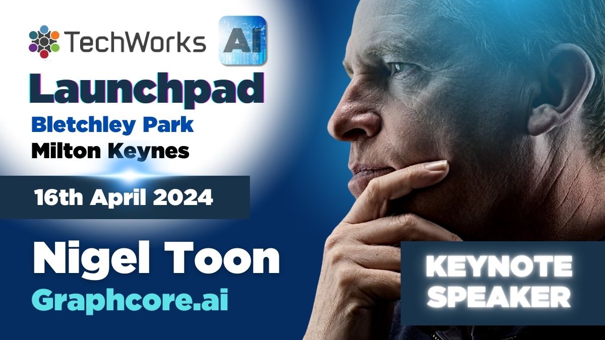 Leading AI entrepreneur and founder/CEO of Graphcore.ai, Nigel Toon, will be a keynote speaker at the @TechworksHub AI Launchpad event at Bletchley Park on 16th April. Find out more and register: techworks.org.uk/ai