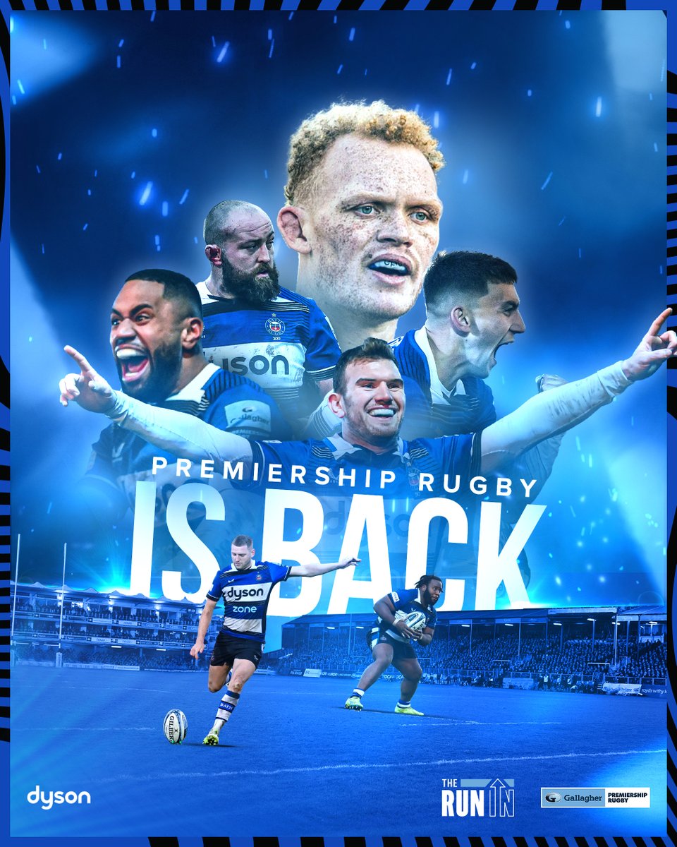 𝐏𝐫𝐞𝐦𝐢𝐞𝐫𝐬𝐡𝐢𝐩 𝐫𝐮𝐠𝐛𝐲 𝐢𝐬 𝐛𝐚𝐜𝐤 𝐭𝐡𝐢𝐬 𝐰𝐞𝐞𝐤!

We're just 6️⃣ days away from Premiership rugby returning to The Rec, as Sale Sharks join us at the home of the Blue, Black and White this Sunday 🦈 

With tickets still available, secure your seats today 🎟 👉