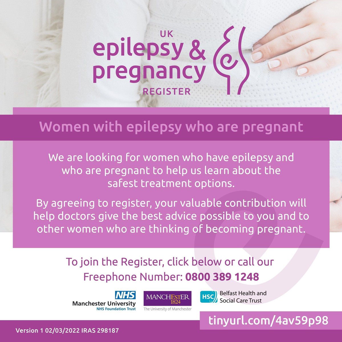 UK Epilepsy & Pregnancy Register is looking for pregnant people with epilepsy to learn about the health and development of children born to mums with epilepsy.

#FetalValproateSpectrumDisorder
#FetalAnticonvulsantSyndrome 

Click here to find out more: qualtrics.manchester.ac.uk/jfe/form/SV_3X…
