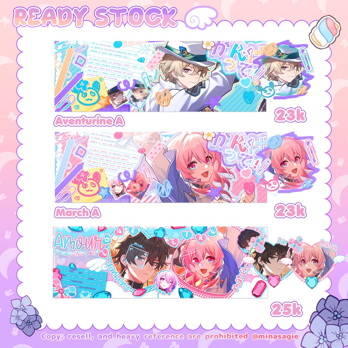 minasagie's tweet photo. ♡ ♡ any interaction is appreciated ! 💚

HALOOOO! aku ada RS art terbaru HSR dari livestream nihh :3 bisa mulai di take jam 20.30 WIB TANPA FEE BOOK 💌 untuk nama&amp;pricenya bisa dilihat di ALT &amp; pict yaaa!
🎁payment via QRIS 

#zonauang #zonajajan https://t.co/AiryjeOvTx