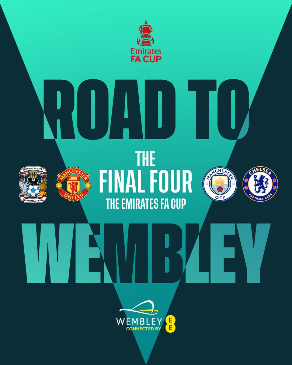 The final four. #EmiratesFACup