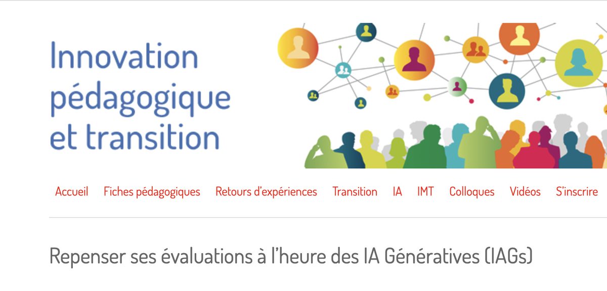 ❓ Comment concevoir des évaluations à l'heure des #IA génératives ? 📖 Un article @UBS_universite pour repenser, transformer les évaluations en une véritable étape du processus d’apprentissage 👉 innovation-pedagogique.fr/article17890.h… #Pédagogie @FondationMT @eduscol_DOC