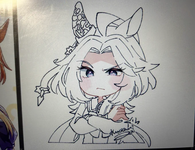 ちょっと見にくいけどこのオルフェさん可愛く描けてない!!??ん!可愛いね!!! 