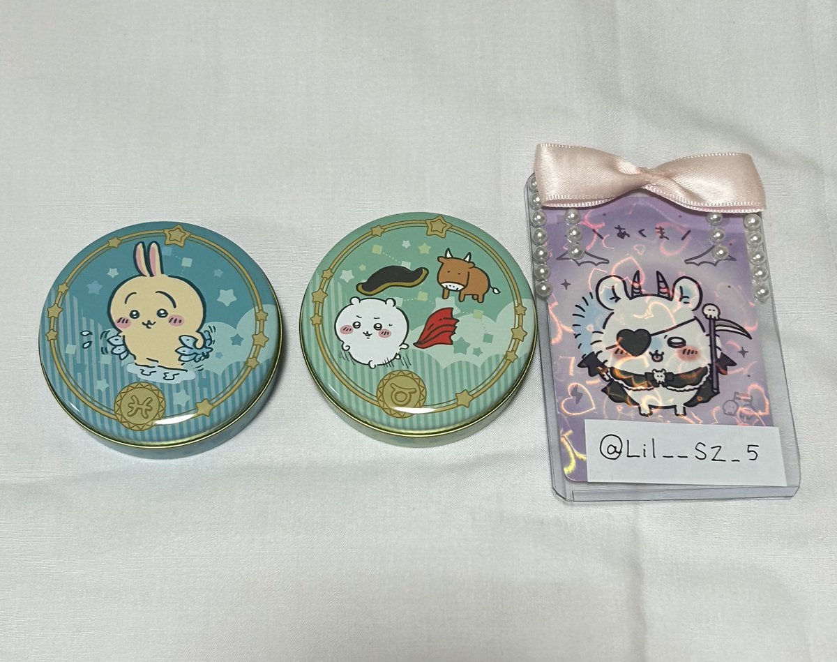 【交換】 ちいかわ プチキャン 星座編 

【譲】 おうし座 うお座

【求】 おひつじ座 かに座 >おとめ座

郵送希望です。
検索からでもお気軽にお声掛けください🍀*゜