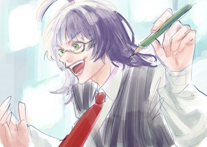 「male focus pencil」 illustration images(Latest)