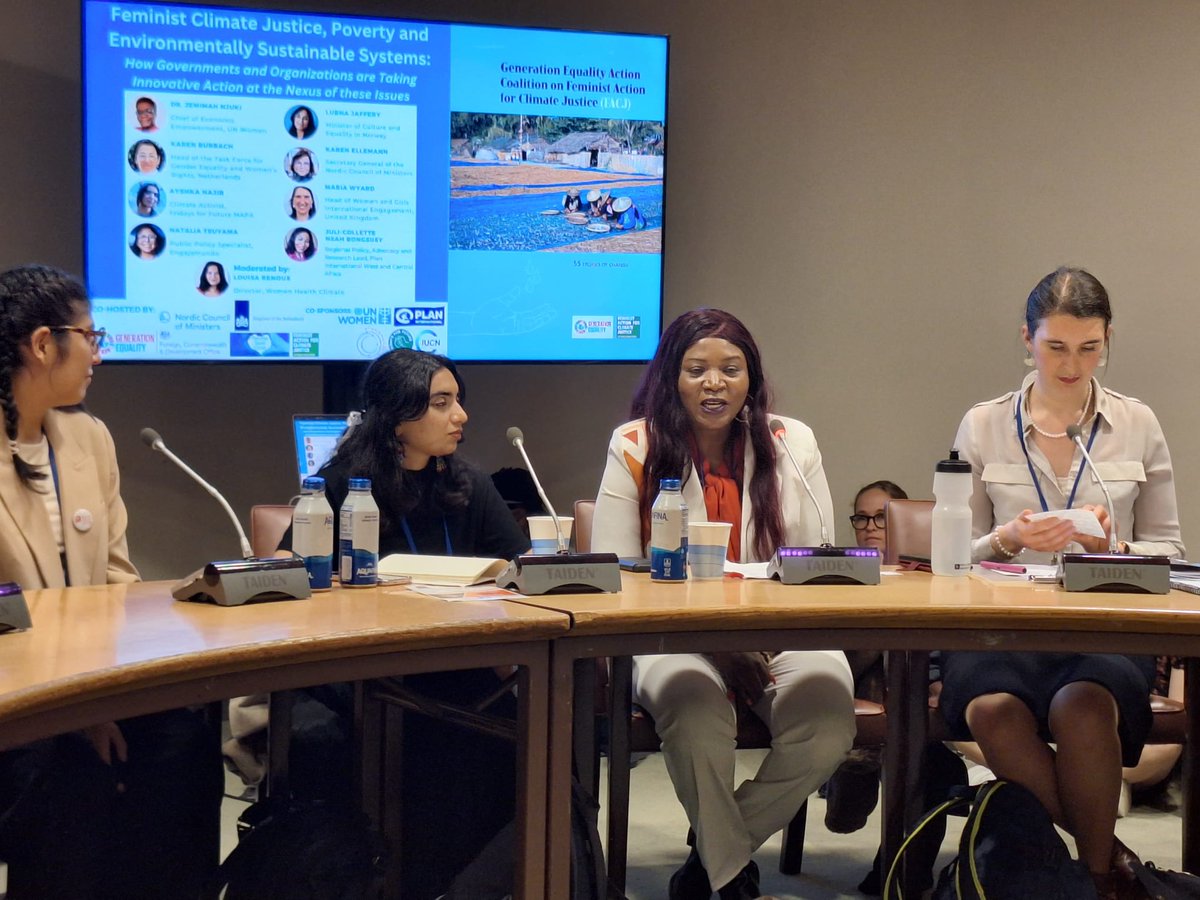 Climate change is not gender neutral. ✊🏽Capitalizing on the local knowledge of young people and adolescent girls and young women for sustainable solutions, should be a priority for all climate justice actors! #CSW68 #GenerationEquality