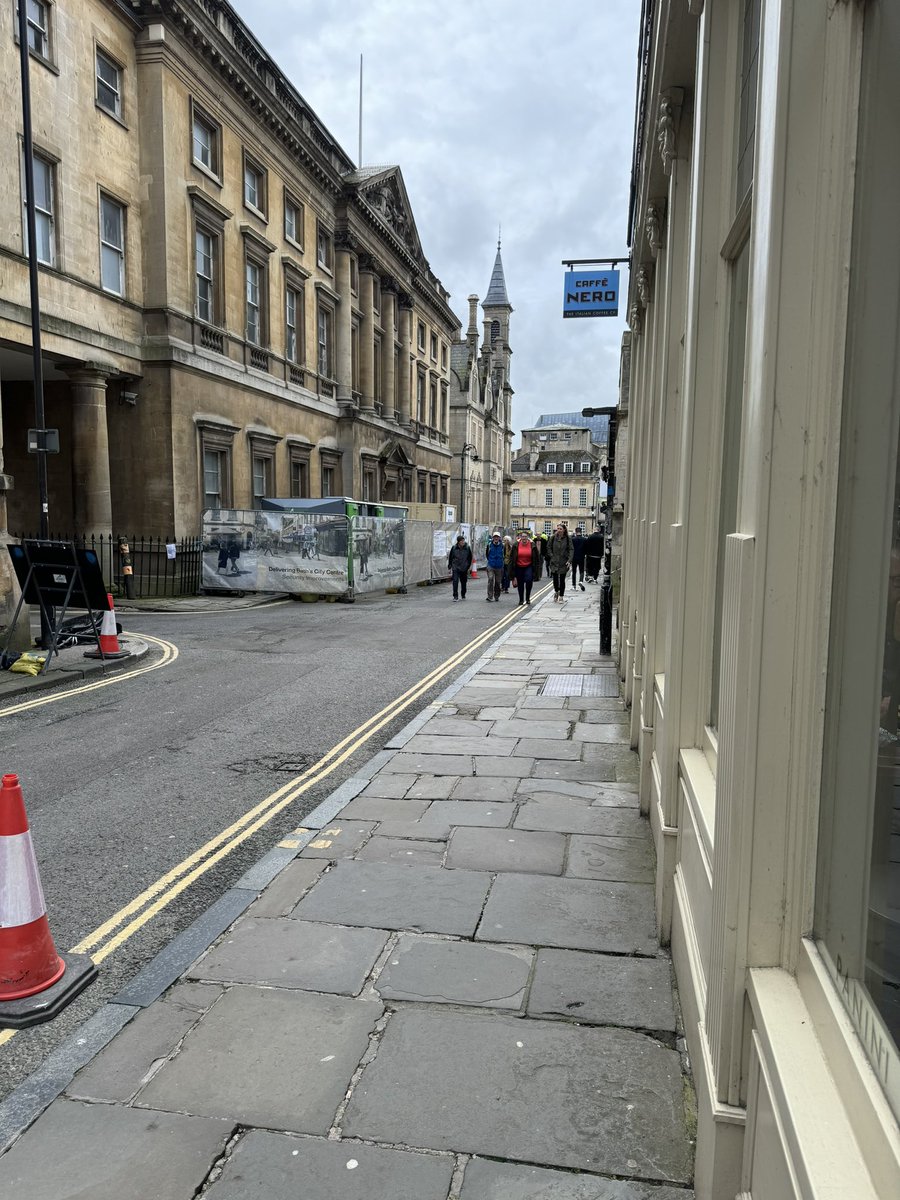 dhtully's tweet image. Totally ridiculous monstrosities being built in town. Neither needed nor wanted by anyone. How much is this costing? And to what ends? Who votes for these people? Milsom st also deserted. On a Monday. Progress, eh?