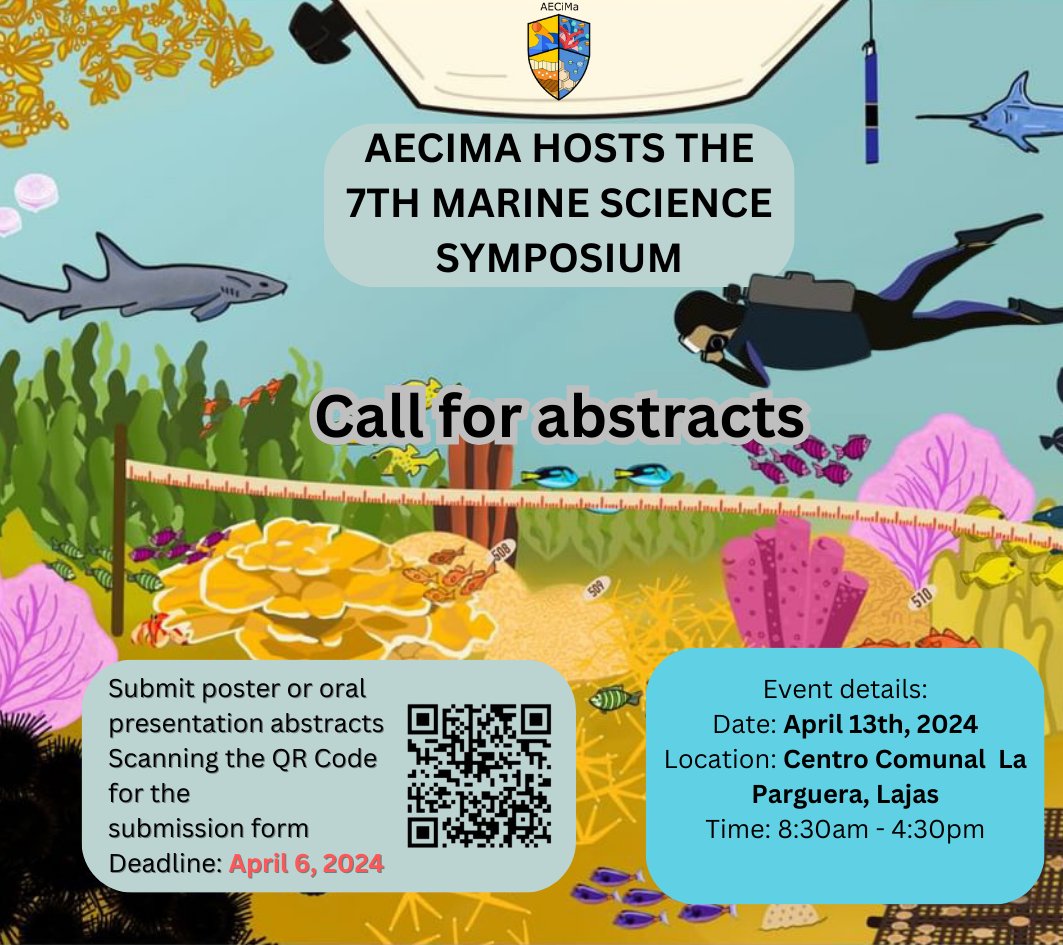 aecimaupr's tweet photo. Seventh Marine Science Symposium - Educate Citizens
 🗓 April 13th  2024
📍 La Paguera Community Center, Lajas
 Registration link for presenters -
https://t.co/IH2c5WQaxr
Registration for the community- https://t.co/YdPS2p24JU
👩🏽‍🏫Info. tables will be available! https://t.co/3dRIBDFrq9