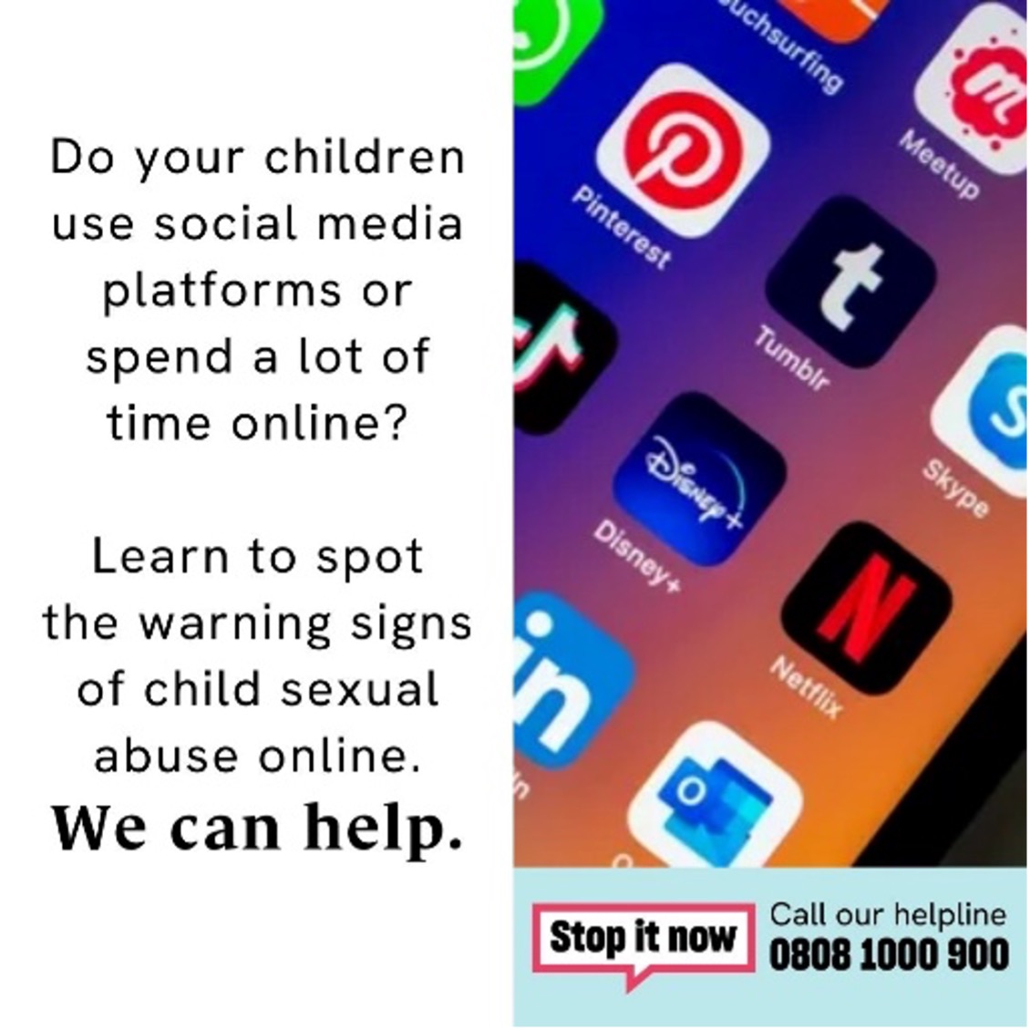 Are you a parent or carer in Devon or Cornwall concerned that a young person you know is viewing images of children online? 

Contact <a href="/Lucy_Faithfull_/">Lucy Faithfull Foundation</a> for help and support, or visit stopitnow.org.uk 
#StopItNow