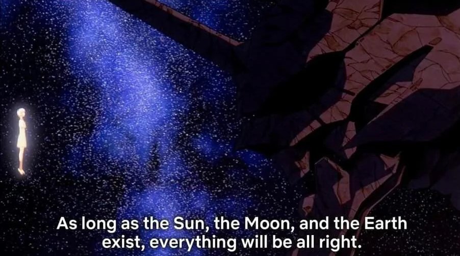 end of evangelion trending? let me pull up the greatest quote of all time.