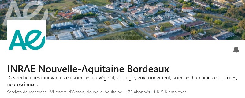 Le centre @INRAE_NA_BDX a rejoint le réseau In ❗ Suivez en direct ⚡ nos actualités, les avancées scientifiques des équipes, nos offres d'emploi👩‍🔬🧑‍🔬 👉linkedin.com/company/inrae-… 🙏 Abonnez-vous ! #Bordeaux #culturescientifique #emploi #découverte