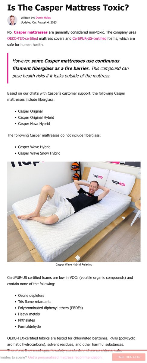 The page that ranks #1 for the query "does casper mattress have fiberglass" (2k volume) is 148 words long.

It gets an estimated 1.5k visitors/month.

Still, it manges to include first-hand experience and unique info.

Does that tell us anything about Google's new update?

That's
