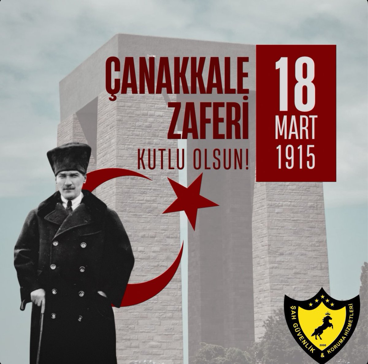 Çanakkale Zaferinin 109’uncu Yıl Dönümünde Tüm Şehitlerimizi Saygıyla Anıyor Allah’tan Rahmet Diliyoruz..#18martçanakkalezaferi🇹🇷