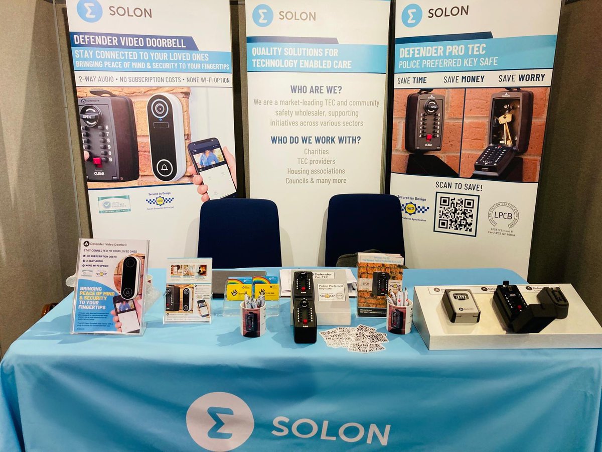 SolonSecurity's tweet photo. The doors have opened at the @TSAVoice Conference, come and meet the team at stand 9 and learn about our fantastic range of products! #ITEC2024 https://t.co/eu67xE2mJV