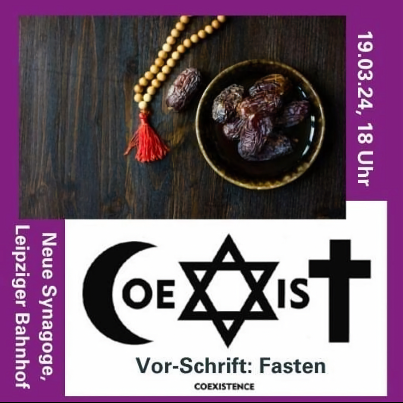 Komm zu COEXIST: Muslimisches Fastenbrechen in der Synagoge. Fasten gibt es in fast allen Religionen. Gerade jetzt müssen wir zusammenhalten und wir laden alle offenen und interessierten Menschen ein! 
wix.to/NksvIQ5
#coexist #jkd #iftar #fastenbrechen #synagoge