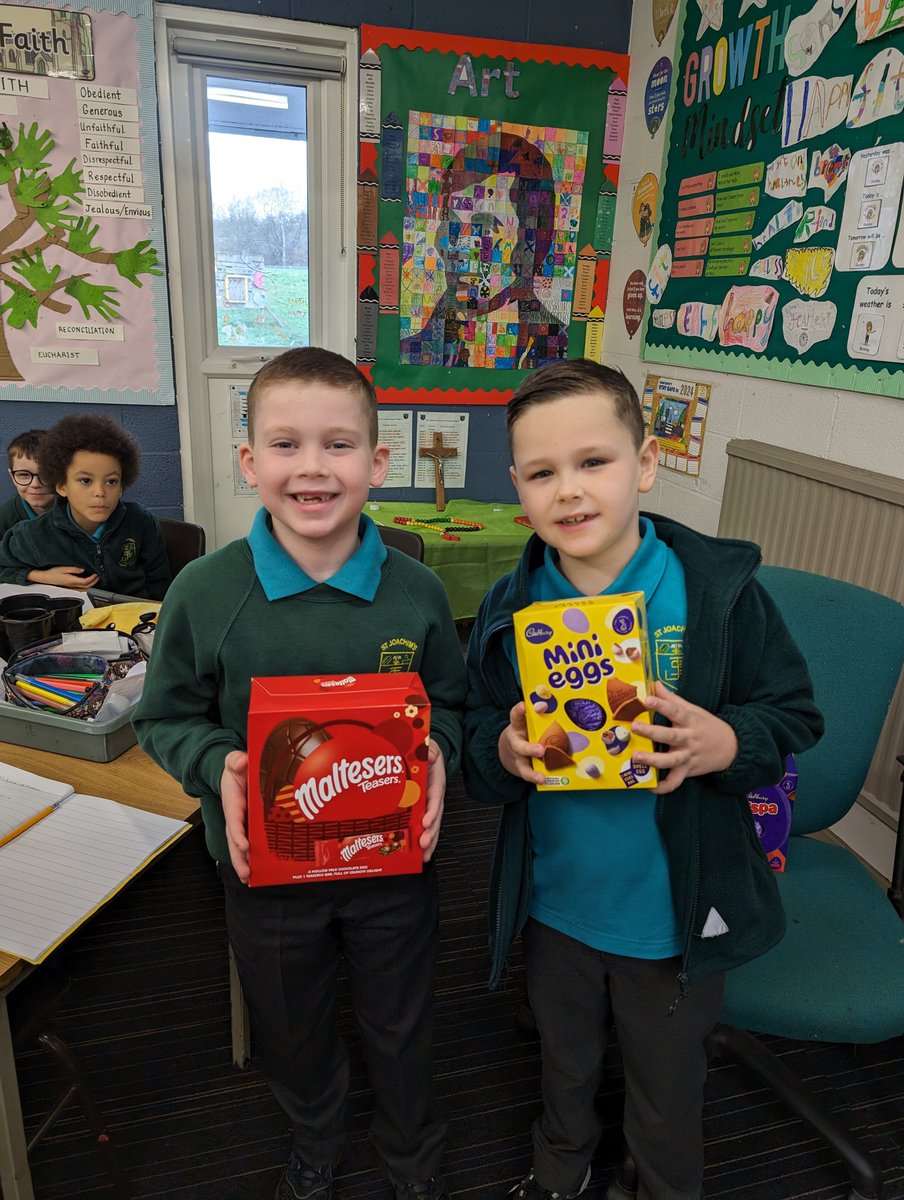 may_member's tweet photo. Thanks to P3 @StJoachim1 for the fabulous colouring in for our Easter competition they were fantastic. It was hard picking winners so we ended up with 3 one winner returns to school tomorrow hope she likes her surprise :) @mcc_herriot #eastercomp #beingcoop https://t.co/oNpoxZ5Abj