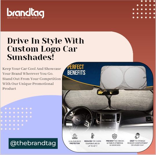thebrandtag's tweet photo. Check out our amazing car sunshades with custom logo branding! Keep your car cool and protected while uniquely promoting your brand. Perfect for businesses, events, and more. Stand out on the road! 🚗☀️ #Carsundahes #thebrandtag #uae #sunshades #branding #logobranding #brandtag https://t.co/5nqhBVtFBC