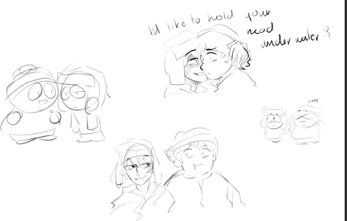 YuuniArtist's tweet photo. Forgot to post it here lmao #southpark #kyman https://t.co/2Ovp7K6aI6