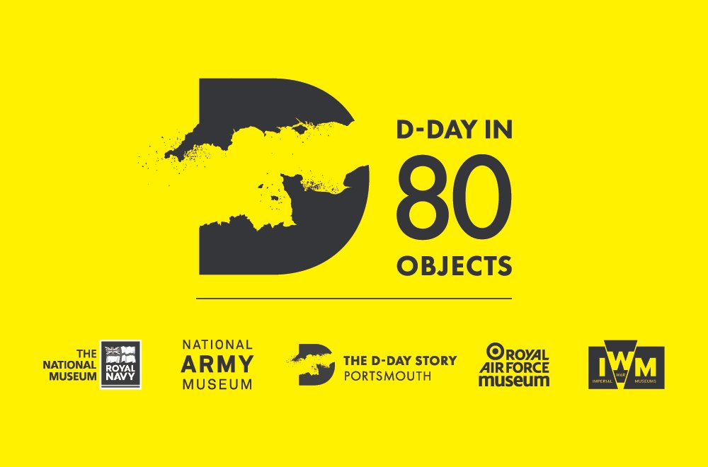 #DDayin80objects. The D-Day Story and partners have curated 80 objects relating to D-Day. Starting today one object will be shared daily on our social channels. Thanks to partners @I_W_M @NAM_London @NatMuseumRN @RAFMUSEUM @bletchleypark @DDayMemorial @Fort_Nelson @WWIImuseum