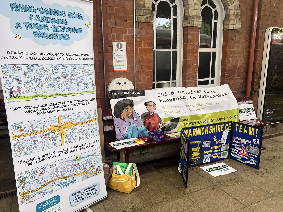 Today marks the start of Child Exploitation Awareness Week. We are at Stratford train station. Come along and say hello. We will also be in Rugby this afternoon raising awareness of this isssue. #ceaday #CEADay2024 #HelpingHands #WarwickshireCE