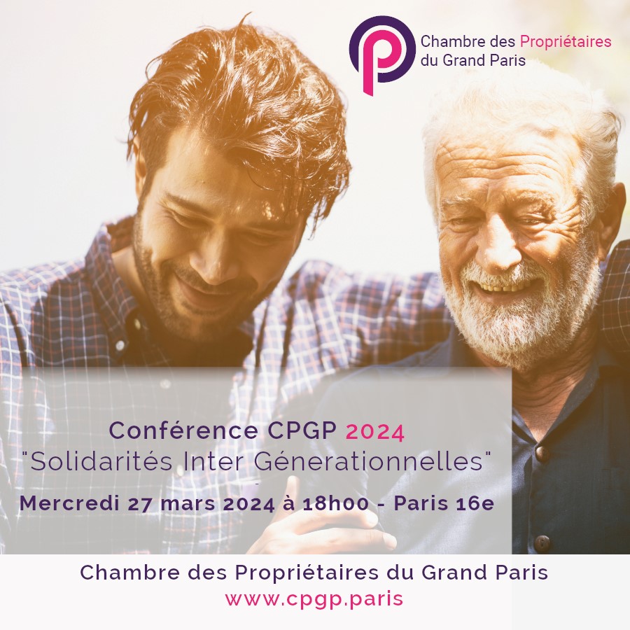 La Chambre vous invite à sa prochaine conférence :
"Répartir son patrimoine familial et la solidarité Inter générationnelle" 👪
Animée par maître B. Vié et maître J. Regnier (notaires)
⚠️ Inscription obligatoire via téléphone⚠️
En savoir plus sur cpgp.paris