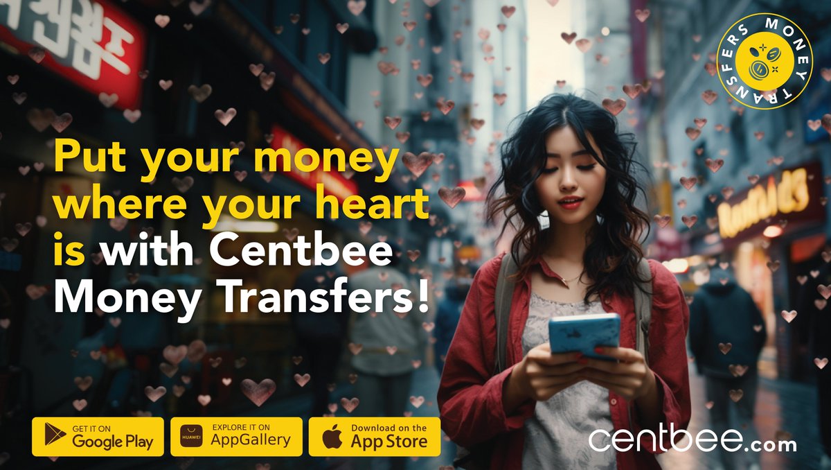 Connect hearts, continents apart.

Send money directly to bank accounts in #USA #Nigeria #Ghana #Uganda and more countries!

Global Money Transfers are buzzing on #Centbee!

🐝💚💌

#SocialPayments #MoneyTransfer #Remittance