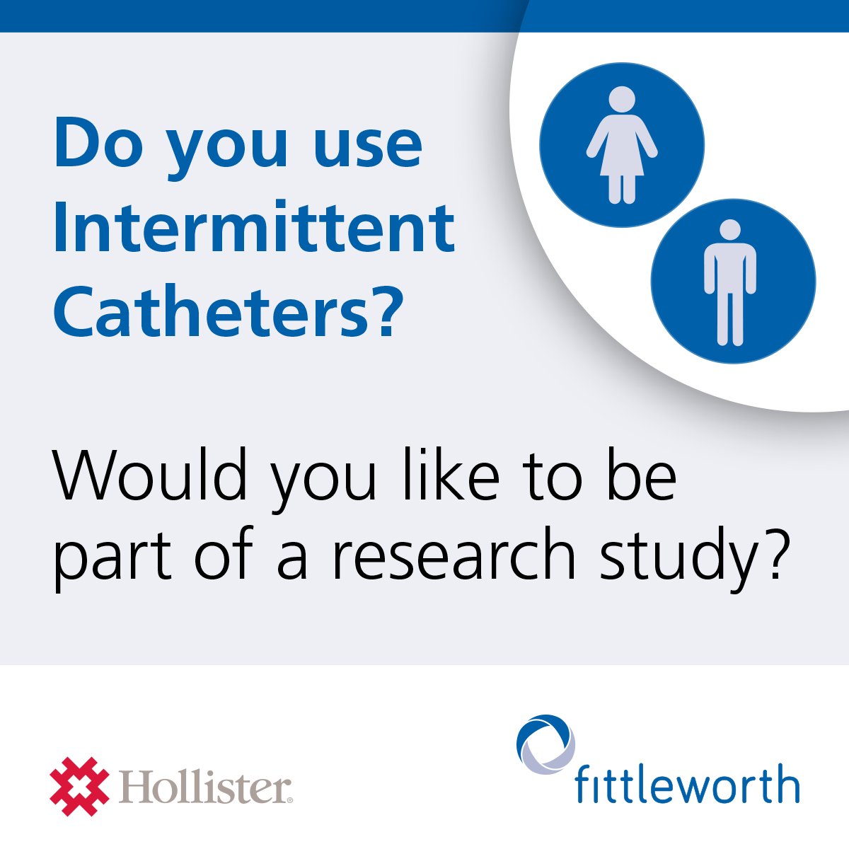 Would you like to contribute to The ConCaRe online research study for intermittent catheter product users? The aim of this study is to develop a better understanding of the lives of people with urinary retention and incomplete bladder emptying. Visit link.hollister.com/3vjMi3D