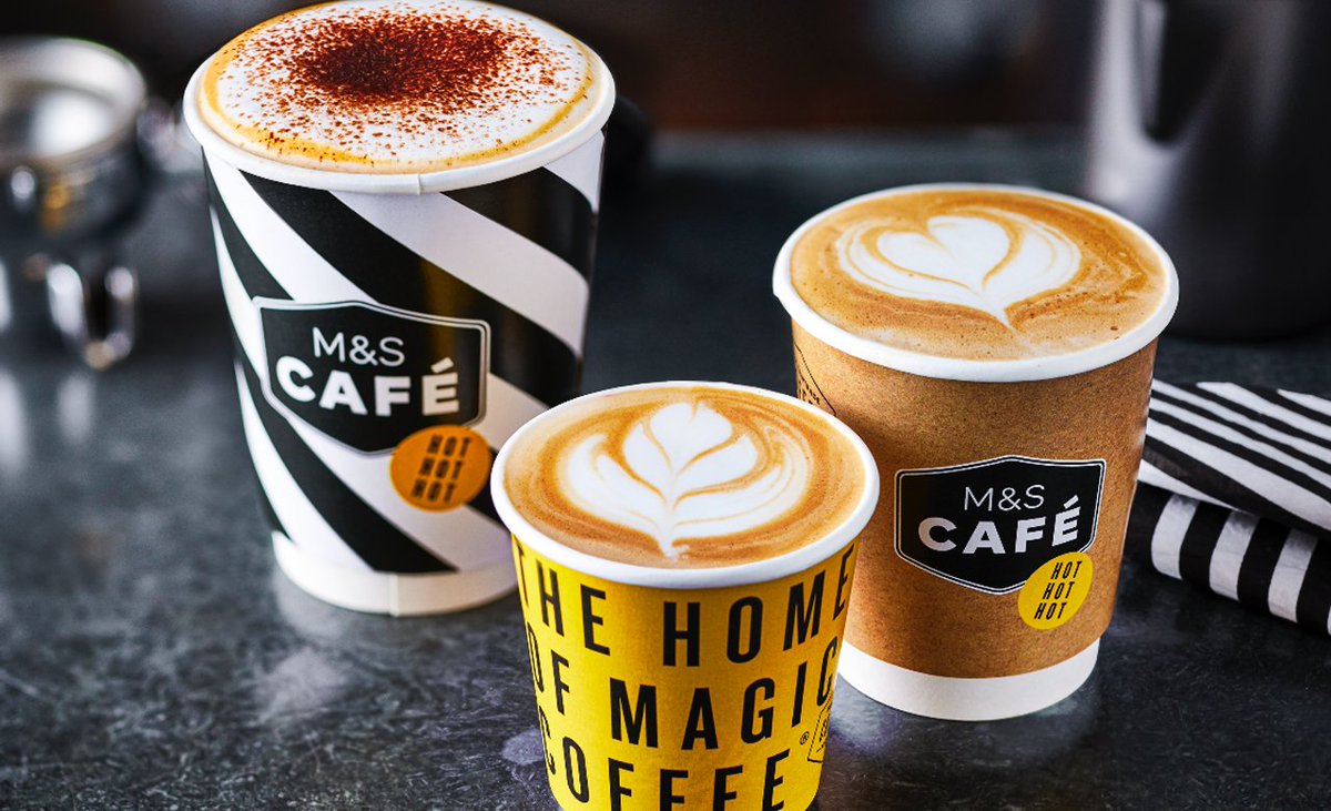 M&amp;S aims for the most sustainable cup of coffee on the high-street as fully recyclable takeaway cups introduced to all M&amp;S Cafes | Marks &amp; Spencer
i.mtr.cool/qrjonwofka

#coffee #Mondaymorning #sustainablecups #recycle #highstreetcoffee #coffeelove