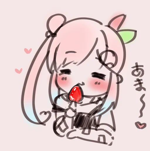 makan yang manis2 biar pegel2nya cepet ilang~#ioarts 