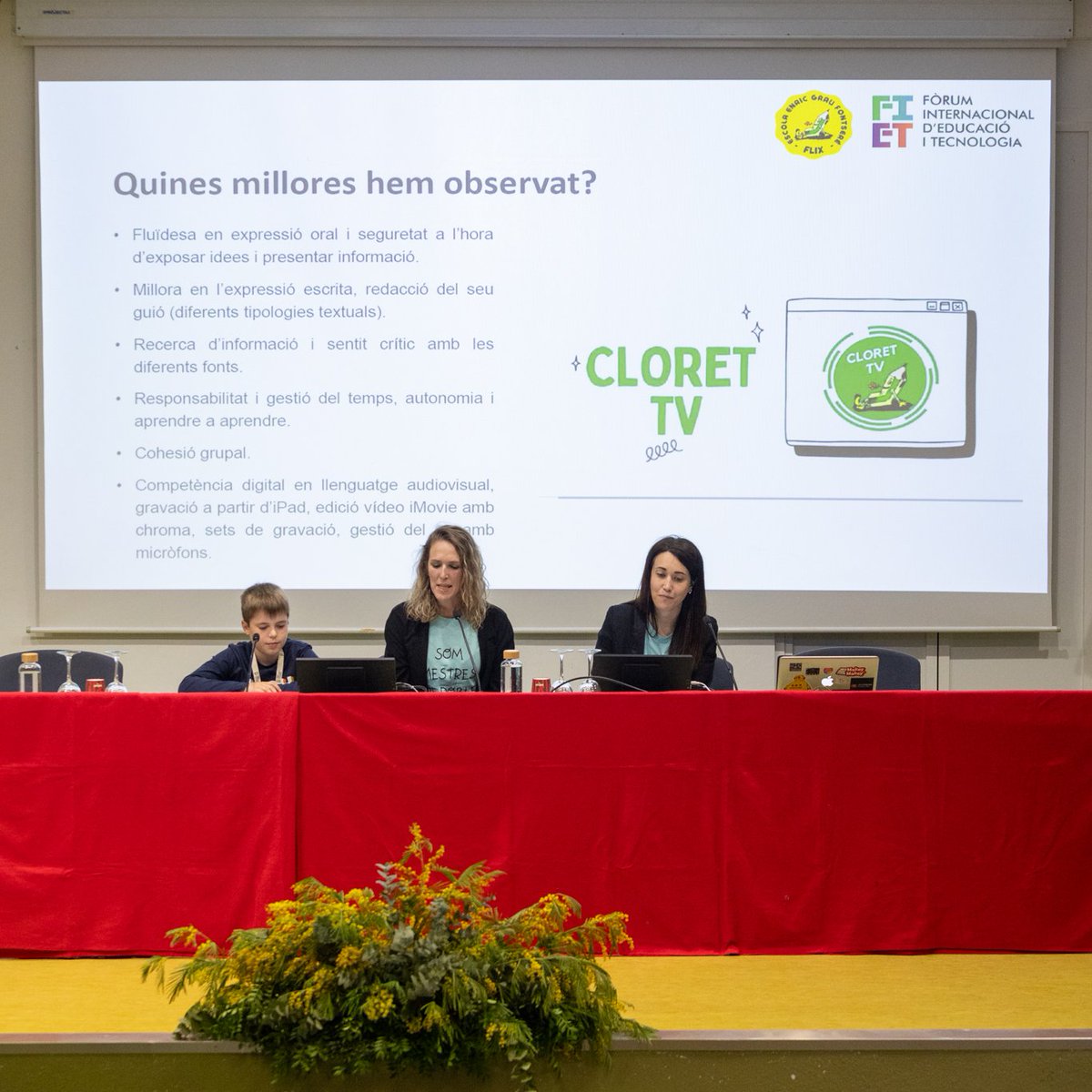fietcat's tweet photo. #FIET24 presentació de pràctiques educatives de referència amb tecnologies digitals seleccionades al premi FIET Jove. Moderadora: @tonacastell
🔸Escola Enric Grau Fontseré
🔸La Salle Tarragona
🔸Escola Sant Jordi

#educació #IA #PlanDeRecuperación #NextGenerationEU https://t.co/HvzbkJDjFm