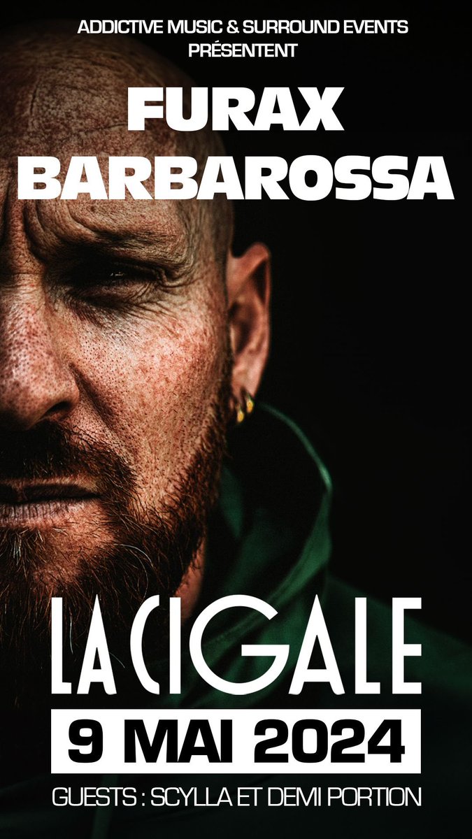 9 mai à LA CIGALE …
la météo annonce  un Uragano , alors rdv là-bas l’équipage .