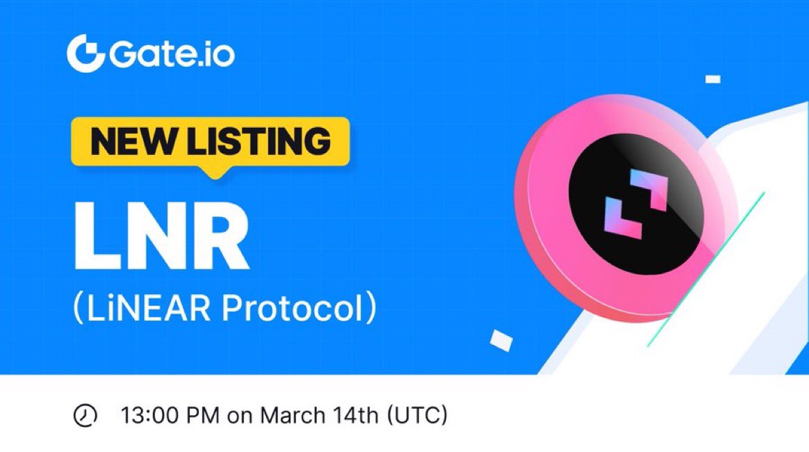 🔔#Gateio New Listing $LNR @LinearProtocol ⏰Trading Starts: 13:00 14th March, 2024 (UTC) 📈Trade Here: gate.io/trade/LNR_USDT #NewListing #GateioStartup #Launchpad