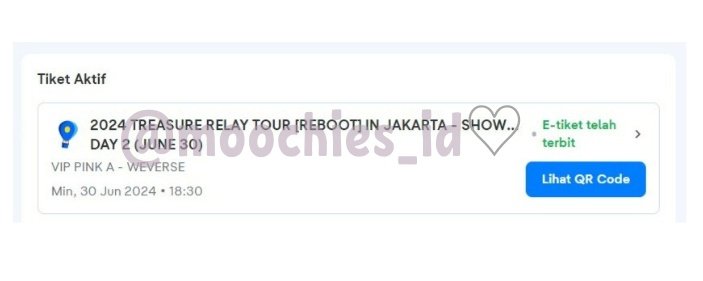 moochies_id's tweet photo. [Proof Tiket]
2024 Treasure Relay Tour [REBOOT] in Jakarta 

DAY 2
VIP Pink A - 1 Tiket https://t.co/P0epTmvsKG