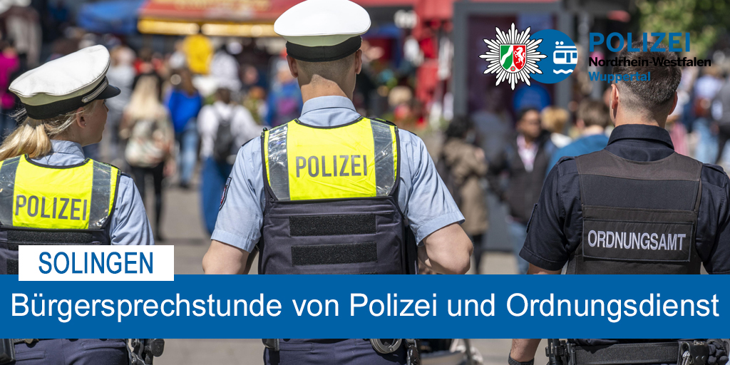 Zu einer gemeinsamen #Bürgersprechstunde laden die #Polizei und der Kommunale Ordnungsdienst der <a href="/Klingenstadt/">Klingenstadt Solingen</a> am kommenden Donnerstag (21.03.2024) in #Solingen #Mitte ein.
❗ Alle Infos dazu finden Sie hier: presseportal.de/blaulicht/pm/1…