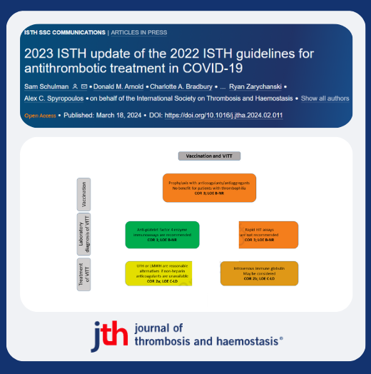 Based on emerging evidence from #COVID19 pandemic, @iSTH guidelines for antithrombotic 💊treatment published in 2022. Since ~16 NEW randomized controlled trials ▶️additional evidence, 🔽modification of most of previous recommendations. jthjournal.org/article/S1538-… #openaccess