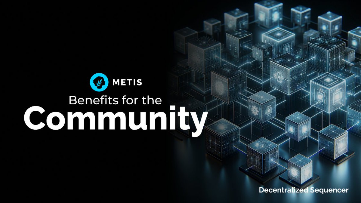 MetisL2's tweet image. With the 2nd phase of the Decentralized Sequencer upgrade, #Metis will become the first #Ethereum L2 to share network revenue with the community.🌿

Sequencer Mining will be a gamechanger!🚀

🌐 metis.io/decentralized-…