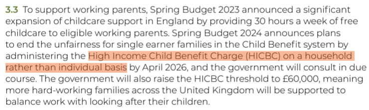 TaxAndTheFamily's tweet photo. The best news from the Budget is that the HICBC is to be assessed on household basis by 2026...

See below from the Budget⤵️ https://t.co/14Zq2lmSv6