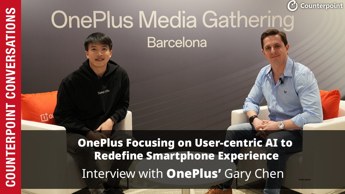 Counterpoint Conversations: @OnePlus Focusing on User-centric AI to Redefine Smartphone Experience @JStryjak, our Associate Director, met with Gary Chen, Director of Software Product Strategy at OnePlus, to dive into the company’s vision for AI in smartphones. Chen also provided…