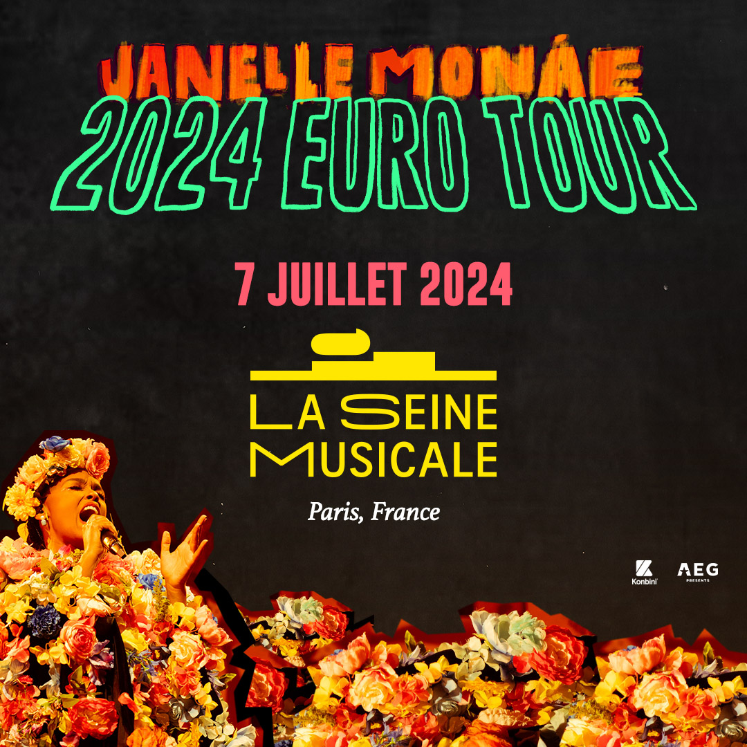 📢🎶ANNONCE : LE retour tant attendu de l'icône aux multiples talents : @JanelleMonae, en concert à #LaSeineMusicale le 7 juillet 2024 ! ✨ 🎟️ Inscrivez-vous à l'alerte pour l'ouverture de la billetterie, le 20/03 à 10h ! 🕙 bit.ly/Janelle_Monáe_…