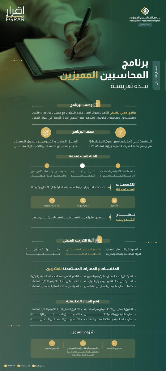 نوره العمري (@accnourh1) on Twitter photo | 🎉 🎁 |
أسعد بصفتي مستشارهـ في
#برنامج_المحاسبين_المميزين 💚
أن اقدم لكم مقعد مدفوع التكاليف في الدفعة السادسة - دفعة الفخر -🤩
⭐️الشروط :
إضافة حساب البرنامج <a href="/DAP_Special/">برنامج المحاسبين المميزين</a>
وحسابي <a href="/AccNourh1/">نوره العمري</a>
🔁 إعادةالتغريد لهذة التغريدة
💡السحب بإذن الله من إعادات التغريد
*يوم25مارس2024 | 🎉 🎁 |
أسعد بصفتي مستشارهـ في
#برنامج_المحاسبين_المميزين 💚
أن اقدم لكم مقعد مدفوع التكاليف في الدفعة السادسة - دفعة الفخر -🤩
⭐️الشروط :
إضافة حساب البرنامج <a href="/DAP_Special/">برنامج المحاسبين المميزين</a>
وحسابي <a href="/AccNourh1/">نوره العمري</a>
🔁 إعادةالتغريد لهذة التغريدة
💡السحب بإذن الله من إعادات التغريد
*يوم25مارس2024