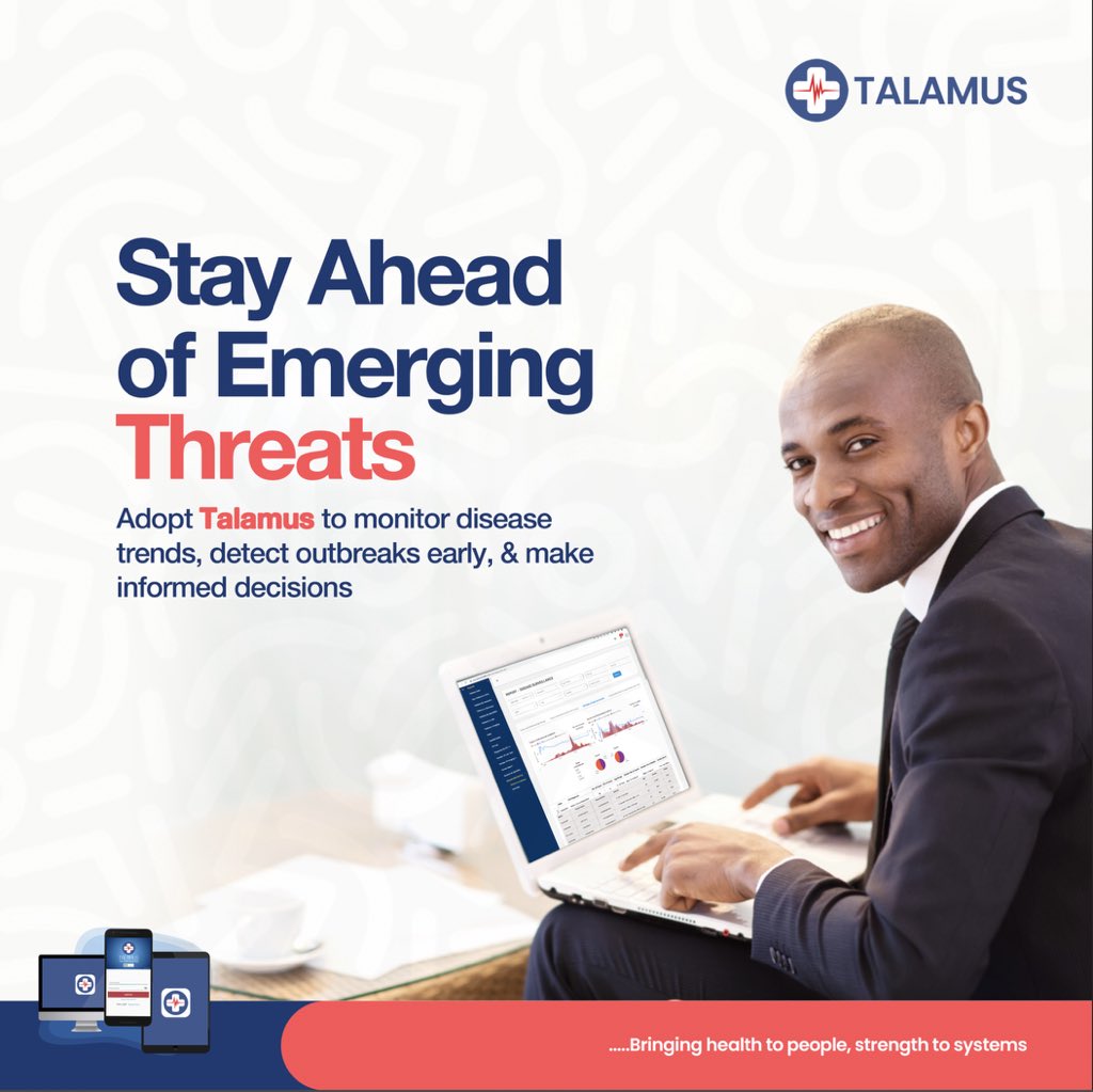 TalamusNigeria's tweet photo. Stay ahead of outbreaks with Talamus PMA. Real-time data, automated reporting, and standardized procedures ensure efficient disease control. Improve healthcare outcomes and promote population health. #HealthTech #TalamusHealthCares #DiseaseSurveillance #PracticeManagementApp https://t.co/egkBxOsOk6