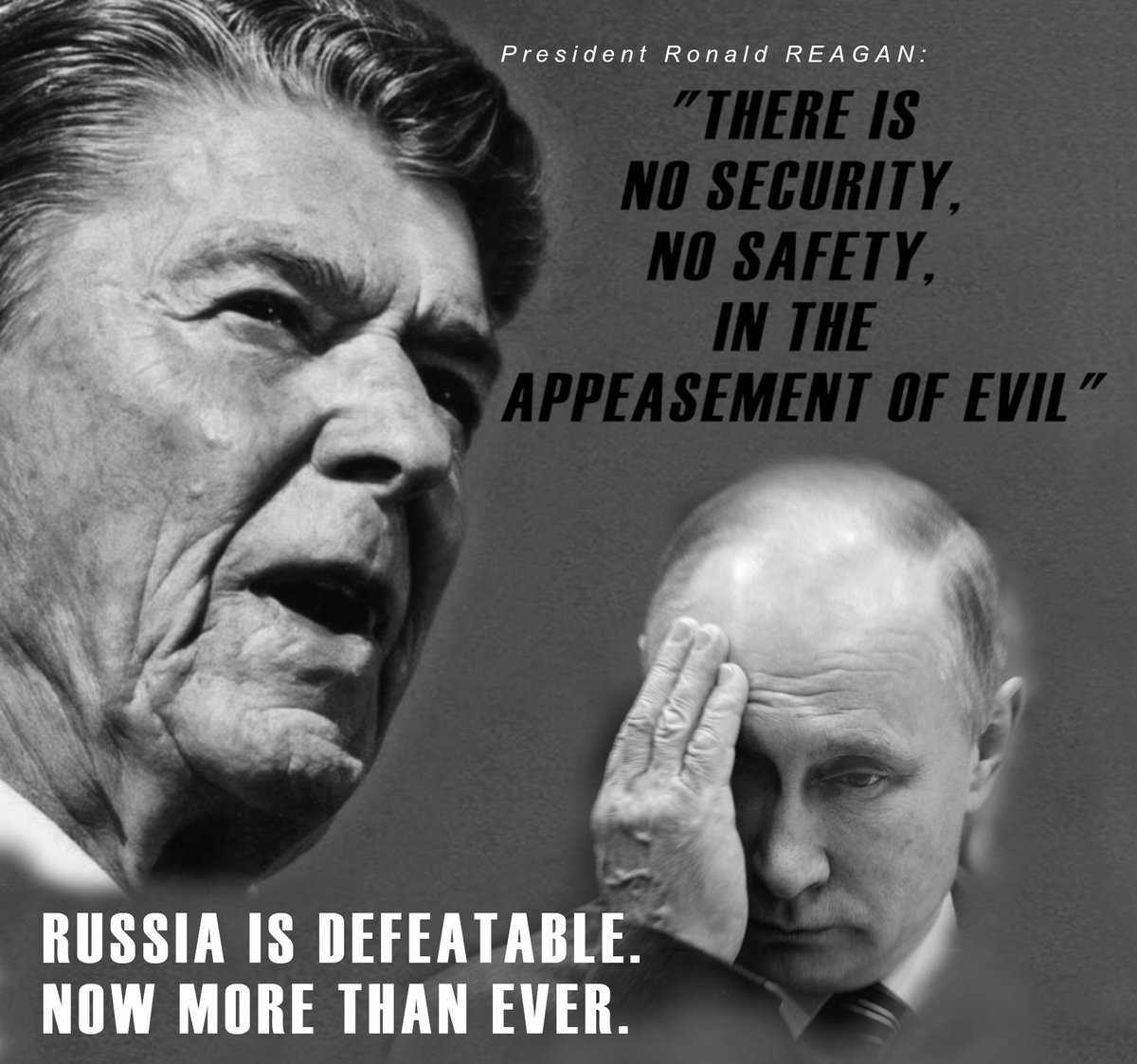 ImmanuelNiven's tweet photo. RUSSIA IS DEFEATABLE. NOW MORE THAN EVER. #Putin himself knows that as well, which is exactly why he resorts to propaganda and empty nuclear threats (out of the old KGB concept toolbox) when he lacks real military strength. As history teaches us: ❗️RUSSIA IS A HISTORICAL LOSER STATE, each time the Russian army is not helped but confronted with uncompromising strength. A little look into the past from 1914 to 1989 shows us the necessary lesson for our present in 2024:

1) In the Second World War, it was the massive arms support from the Americans that enabled the Soviet Union to go on the offensive. As part of the law of February 18, 1941 called "Lend-Lease Act No. 1776", the US Congress decided to provide military support to the Russians on a lend-lease basis (by the way, the last repayment was not made until 2006). Among other weapons and goods, the Americans delivered to the Russians (from 1941 to 1945):
7,172 tanks, 11,450 aircraft and 5,762 anti-aircraft weapon systems to fight the Nazis.

2) In World War I, no one helped the Russian military industry... and Russia lost the war.

3) In the Russo-Finnish War of 1939-1940, no one helped the Russians, and the Finns inflicted devastating losses to the "undefeatable" Red Army that failed to conquer Finland.

4) In the war of the USSR against the Mujahideen (from 1979 to 1989) no one helped Russia, and the "undefeatable" NUCLEAR POWER USSR lost the war.

5) During the Cold War, the USSR and the Warsaw Pact were considered "undefeatable" by many commentators, and the Russian side repeatedly made massive NUCLEAR threats (e.g. the Cuban Missile Crisis).
And? What was the outcome?
Exactly.
The "undefeatable" Russians and their "Warsaw Pact" literally imploded because the USA (especially President Reagan) overarmed them to the point where the Russian arms industry had to take up so much budget money that the entire "dictatorial system of force" finally became unfinanceable, and it collapsed.
As a result, Eastern Europe today lives in peace, freedom and democracy.
#Ukraine doesn't want anything else.

❗️The parallels to the present are unmistakable: once again Russia needs help, this time from pariah states like Iran and North Korea, once again the specter of some nuclear threat is brought up, once again various commentators and politicians are falling for it (or deliberately joining in the scaremongering), and again the level of Russian military spending is approaching a dangerously high proportion of the total budget of a "dictatorial system of force". 
The difference between the Cold War era and today:
Russia has never been as EXTREMELY inferior to NATO as it is today.
The Russian Air Force does not even have full air sovereignty over Ukraine, planes are repeatedly shot down, and all this despite the fact that the Russian Air Force is many times larger than the Ukrainian one.
NATO's air force, in turn, is MUCH larger than Russia's, so Putin knows how quickly NATO could (in case of a nuclear conflict) not just destroy missile launching pads, but also descend on Moscow and St. Petersburg and any other important city with tactical and strategic nuclear weapons.
Since Putin knows this, it is inevitably clear to him that he can only use the "nuclear threat" as a scare tactic, but NEVER as a real military option.

So.
Let's learn from history.
Let's not fall for propaganda and scare tactics. Let us pursue a policy of strength in the face of aggression so that freedom and democracy prevail again. Let's provide Ukraine with all the weapons it needs to EFFECTIVELY destroy the supply routes of this criminal war of pure aggression.
Because there is no war without supply routes.
THAT is exactly what leads to peace.

#ArmUkraineToWin