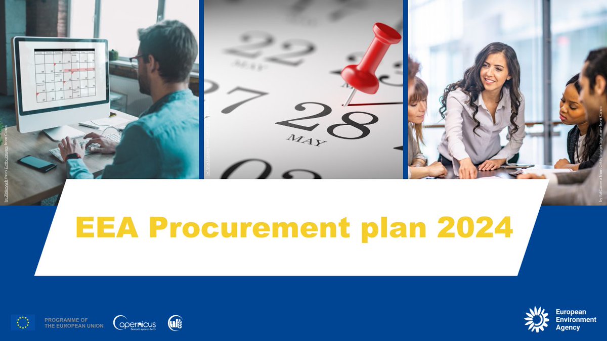 Interested in becoming a #CLMS or In Situ service provider & curious to know #EEA's procurement plans 2024? 📃 Here you can find more information about planned Calls for Tenders, helping you identify interesting opportunities & plan your resources! 👉eea.europa.eu/en/about/procu…