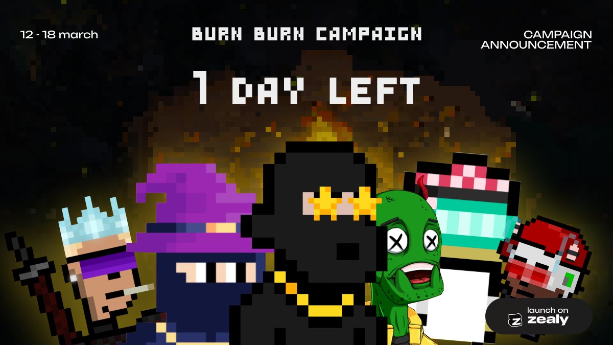 🔥 It's the last day of Burn Burn Campaign!

Take your places and get your rewards up to 1500 USD!

Many interesting tasks and activities are waiting for you! Be Social

#BeSocial $inj #web3