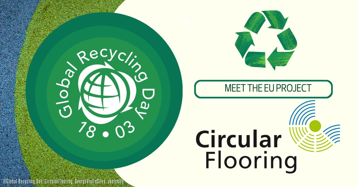 📢 Today we celebrate @GlbRecyclingDay! ♻️ Our EU project #CircularFlooring aims to establish a circular #recycling process for post-consumer PVC floor coverings! 👉ow.ly/HCxG50QOPab #circulareconomy #vinyrecycling #plasticsrecycling #pvcrecycling