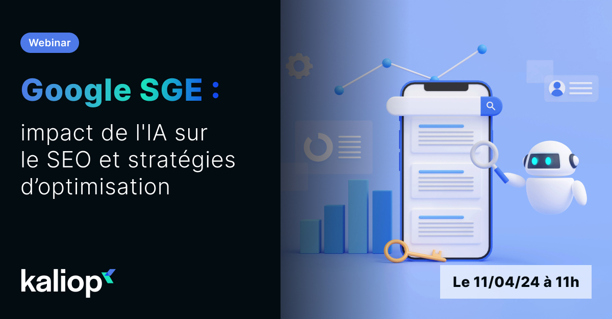 [Save the date📌] Le futur du SEO est là ! 🚀 Rejoignez-nous le 11 avril à 11h pour découvrir comment la Google SGE transforme le paysage du marketing digital avec Aldo Maldera, notre expert SEO. 👉 hubs.li/Q02pBqM20 #webinar #webinarbykaliop #SEO #IA #GoogleSGE