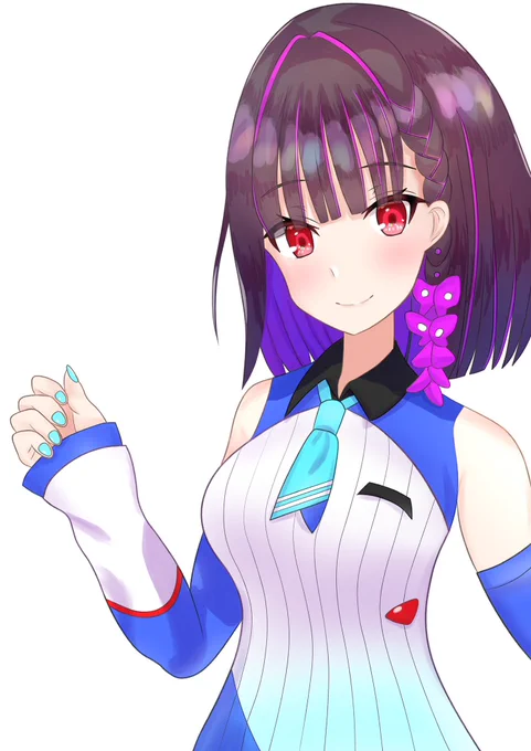 Vの娘でもある根羽清ココロちゃん衣装の藤ちょこ先生(過去絵) #藤色絵巻 